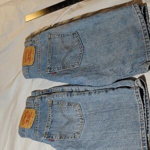 Levi's 550 505 Regular Fit Men's Denim Jean Shorts 100% Cotton Blue 2 Pairs